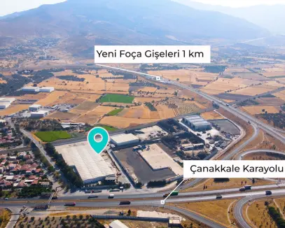 ALİAĞA HELVACI ÇANAKKALE YOLU ÜSTÜ KİRALIK EMSALSİZ TİCARİ DEPO